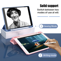 Skrzynka dla 2020 iPad 10.2 8th 2018 2017 9.7 Mini 5 2021 Pro 11 10.5 Air 3 4 Smart Cover z uchwytem na ołówek iPad 5th 6th generacji 4